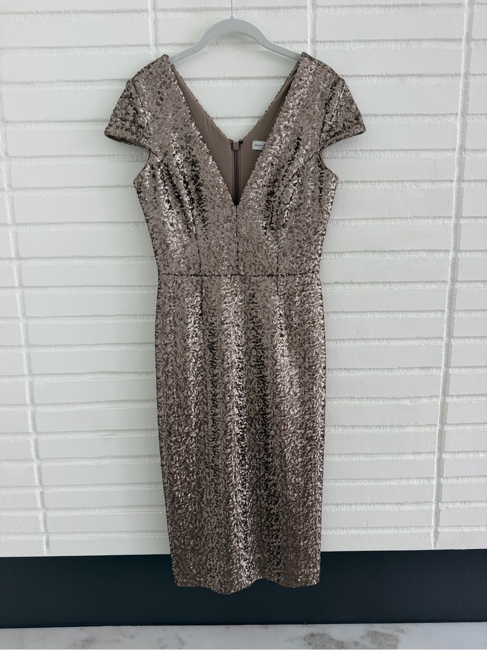 NWT Mac Duggal Cocktail Dress - Bronze